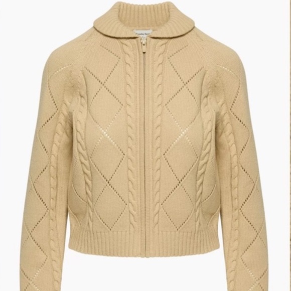 Aritzia | Sunday Best Gigi Cable Knit Cardigan Sweater - Picture 2 of 11